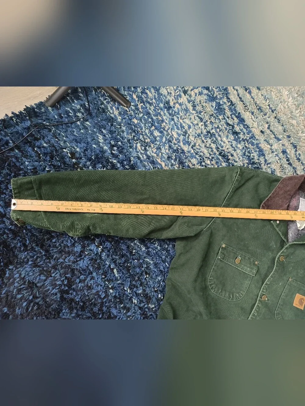 Vintage Carhartt Blanket-Lined Chore Coat “Spruce Green” C02 SPC Men’s Large